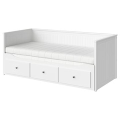 【急募11/2まで】IKEA HEMNES ヘムネス ベッド シングル ダブル ソファの画像