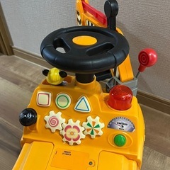 ミッキー　乗り物ショベルカーの画像