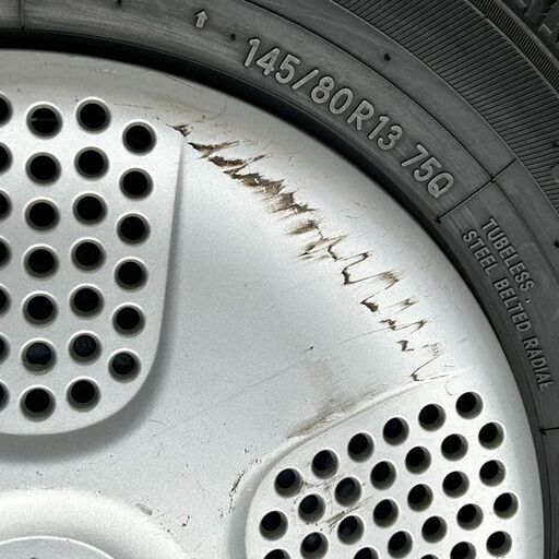 スズキ MRワゴン純正スチールホイール+スタッドレスタイヤ4本セット