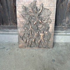 レリーフ ギリシャ神話 ゼウス ミカエル 彫刻風 装飾品