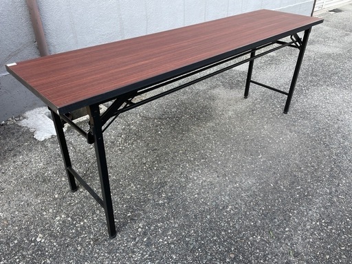 ★状態〇★ 折り畳み 机 幅1800x奥行450x高さ700mm 長机 作業机 テーブル