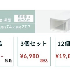 アイリスオーヤマ収納ケース③ 奥行75高さ27.7の画像