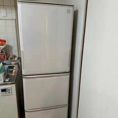 シャープ 冷蔵庫 sj-pw35a-c 2015年製 両開きドア 