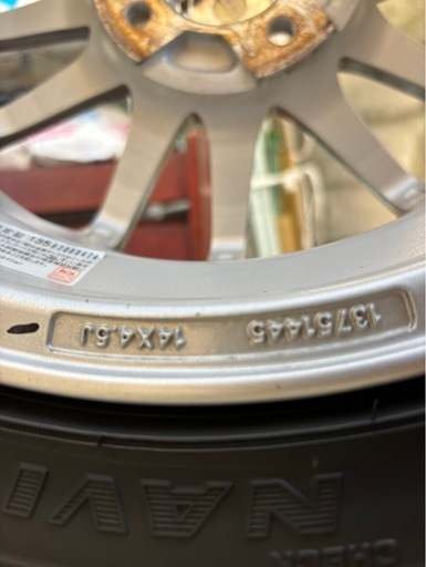 155/55R14  スタッドレスタイヤ GOODYEAR  ICE NAVI    アルミホイール　14インチ　4.5J  +43  PCD100