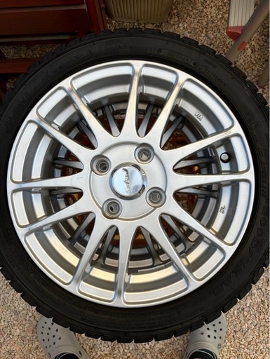 155/55R14  スタッドレスタイヤ GOODYEAR  ICE NAVI    アルミホイール　14インチ　4.5J  +43  PCD100