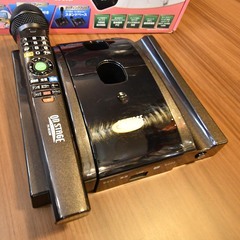 ●お家でカラオケ(^^♪●オンステージ　PK-NE02W　中古品●カラオケマシンの画像