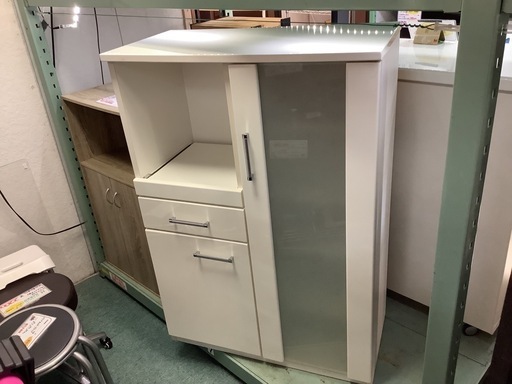 【リサイクルサービス八光】幅80㎝　ニトリ　レンジボード　RIPE80MRB-WH