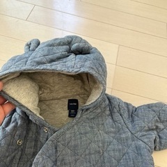 ギャップ  ジャンプスーツ ロンパース アウター ベビー 男の子用 60サイズ グレー GAP の画像