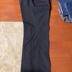 お取り置き中　メンズ　センタープレス　ストライプ　スラックス　