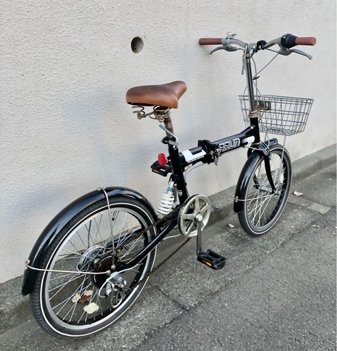 人気定番の 20インチ ARUN OTOMO 6段変速 リアサス東京 折りたたみ自転車 自転車本体