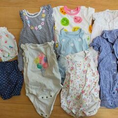 ベビー服　ロンパース　夏　70〜80サイズ　7着＋2着短パン