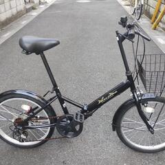 【極美品】 20インチ折り畳み自転車 外装6段変速  整備済み!...