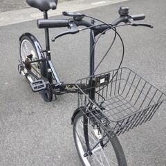 【極美品】 20インチ折り畳み自転車 外装6段変速  整備済み! 不具合無しの画像