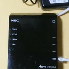無線 Wi-Fi ルーター NEC Aterm PA-WG1200HS の画像