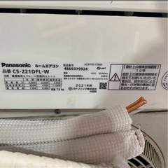 (本体＋工事）PANASONIC CS-221DFL-W 2021年製（6畳用） の画像
