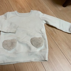 西松屋 厚毛のTシャツ3点セット 女の子 110cmの画像
