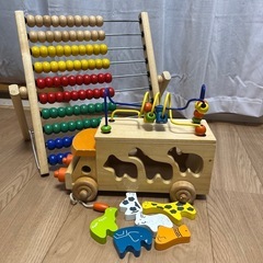 【まとめ売り】木のおもちゃ 知育玩具まとめて