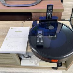 キーボル E31ロボット掃除機 水拭き 拭き掃除 両用 3000Pa マッピング 7cm 薄型 静音 スマート お掃除ロボット 自動充電 Alexa WiFi 落下防止 衝突防止 150分間 境界線テープ ブラックの画像