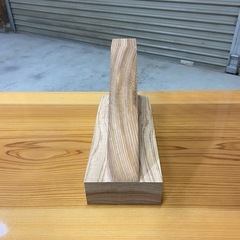 木製バイク転倒防止スタンドの画像