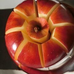 ◆◆◆リンゴカッター　ドイツ製　本物　清潔な高品質ステンレス　８つ切り お菓子作り　ケーキ作りに  数回使用　美品　早い者勝ち！の画像