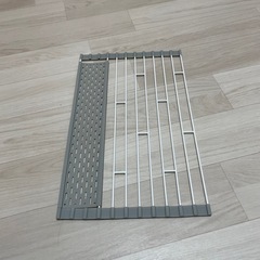 山崎実業Plate ホワイト折り畳み水切りシリコントレー付S