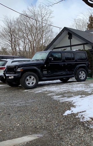 バリ山‼️グッドイヤースタッドレス　jlラングラー 純正ホイールセット　引き取り限定