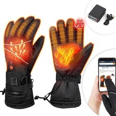 未使用 電熱グローブ バッテリー2個付き  バイク タッチパネル...