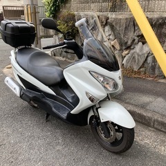 ☆ETC自賠責付きバーグマン 200スズキ/リアBOXあり。要整備