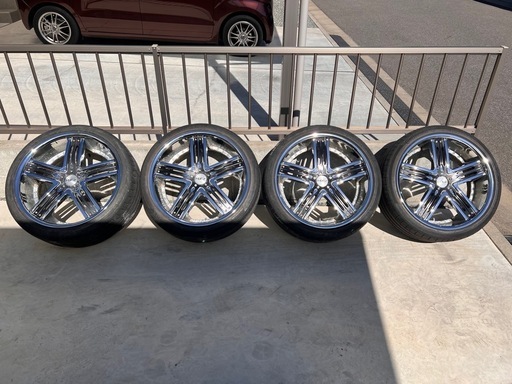 福山市発20インチ 4本セット MOZ J-ラグ114.3 5穴