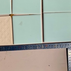 未使用◯陶器製レトロお風呂タイルMIXカラー大量115?枚SET♪DIYや工作に(^^)の画像