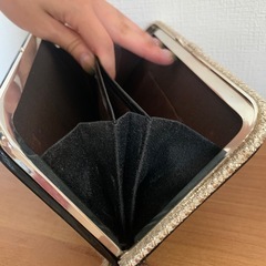 新品未使用★希少★あざらし毛皮 クラッチバッグ グラデーション　和装　パーティーの画像