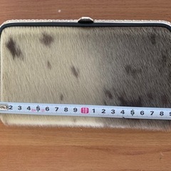 新品未使用★希少★あざらし毛皮 クラッチバッグ グラデーション　和装　パーティーの画像