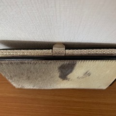 新品未使用★希少★あざらし毛皮 クラッチバッグ グラデーション　和装　パーティーの画像