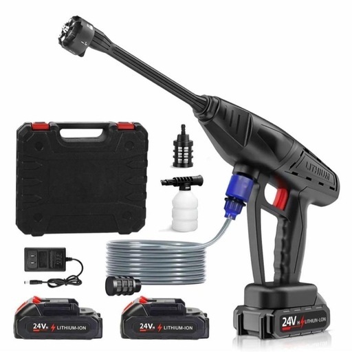 未使用 高圧洗浄機 コードレス 充電式 水圧洗浄機 家庭用 洗車 24V