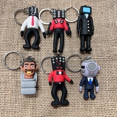 キャラクターキーホルダー 6個セット　新品未使用スキビリィトイレ