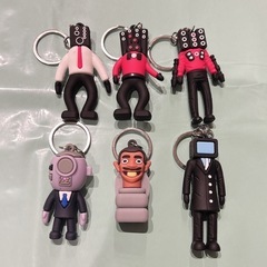 キャラクターキーホルダー 6個セット　新品未使用スキビリィトイレの画像