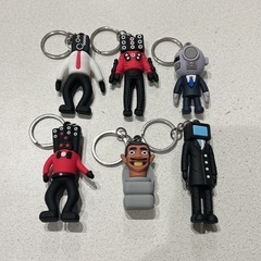 キャラクターキーホルダー 6個セット　新品未使用スキビリィトイレの画像