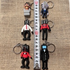 キャラクターキーホルダー 6個セット　新品未使用スキビリィトイレの画像