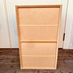 カラーボックス（２段・ナチュラル）①の画像