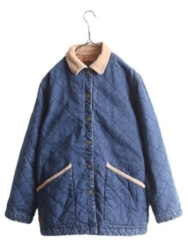 【早い者勝ち】90s LAUREN ラルフローレン 中綿 キルティング デニム ジャケット