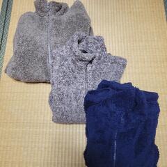 UNIQLO モコモコフリース150サイズ&メンズXLサイズ　３...