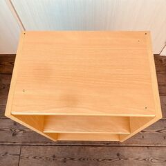 カラーボックス（2段・ナチュラル）②の画像