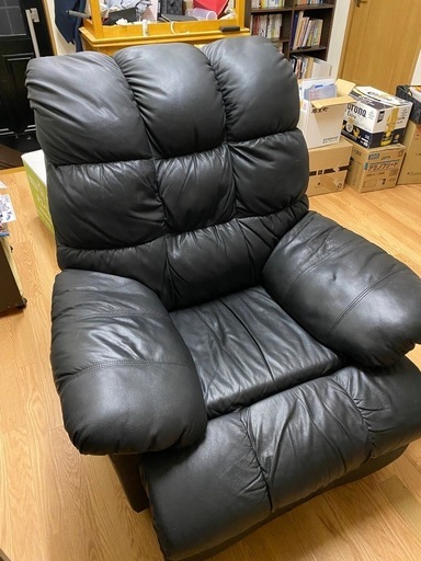 本革　1人用リクライニングソファ　　