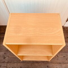 カラーボックス（2段・ナチュラル）③の画像