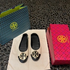1回履いたTory burchフラットシューズ (54000円-...