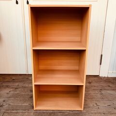 カラーボックス（３段）ナチュラル・H83