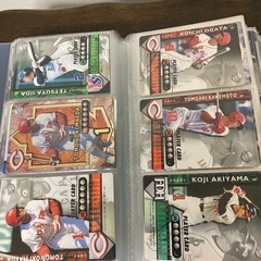 プロ野球カード　Jリーグカードの画像