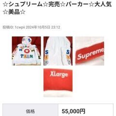 ★タイムセール★シュプリーム☆完売☆パーカー☆大人気☆美品☆の画像