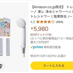 【値下げしました】東レ　トレビーノ　浄水ヘッド　トレシャワー