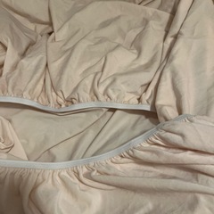 アイボリー　ベッドシーツ　ダブルベット用の画像